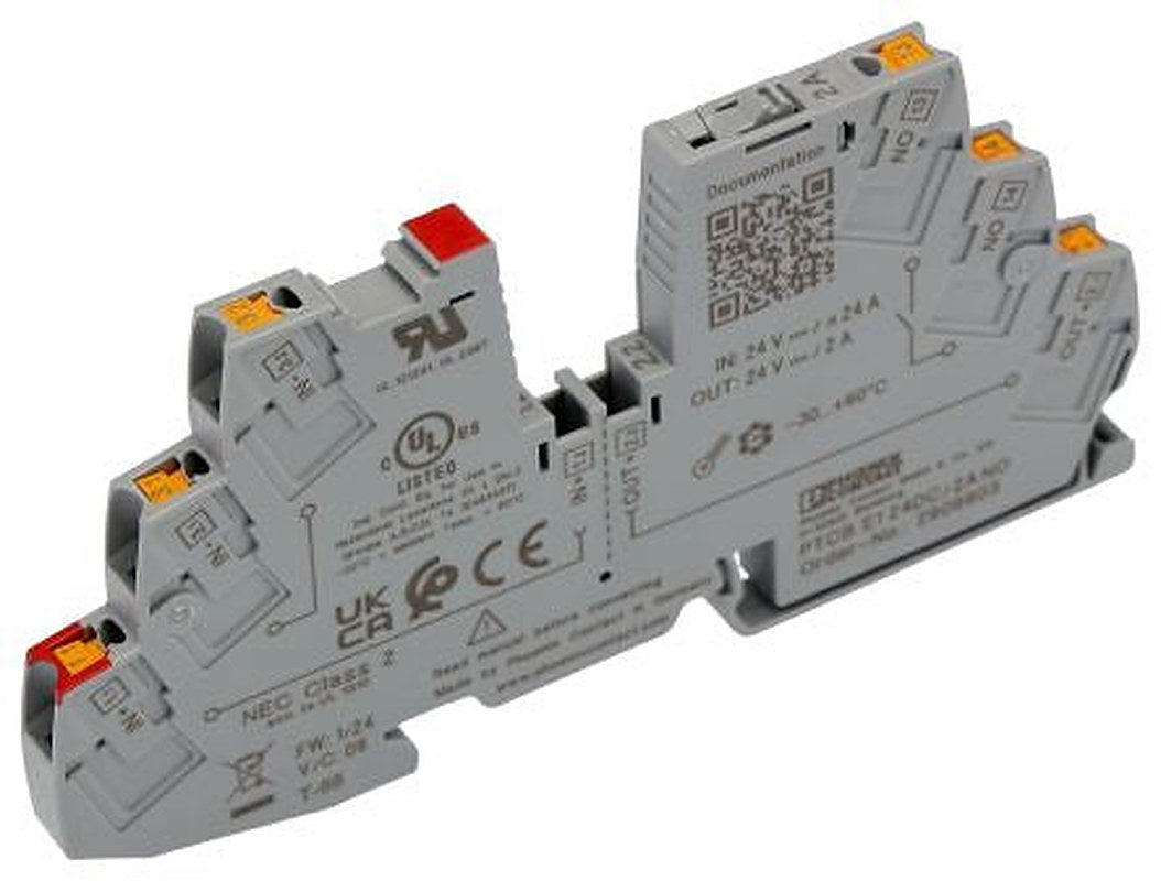 Phoenix Contact PTCB Electronic Circuit Breaker 2A 24V, DIN Rail Type E
