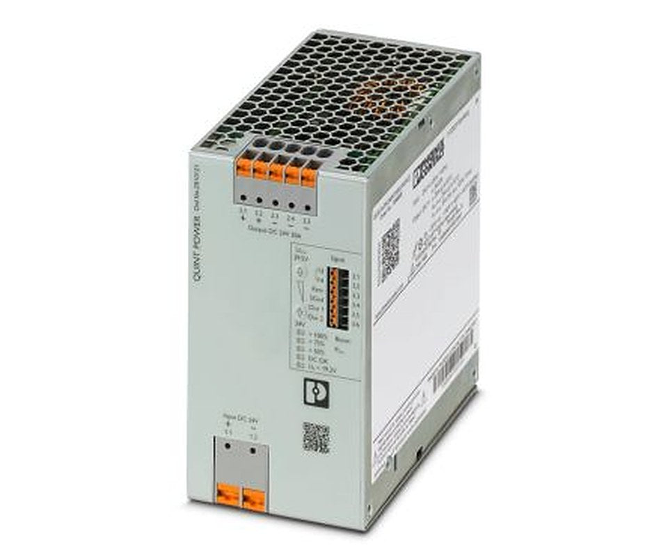 Phoenix Contact QUINT4 DC/DC Converter, 24V dc/ 20 A, 32V dc Input, 24V dc Input, DIN Rail, 70 °C Max Temp -25 °C Min
