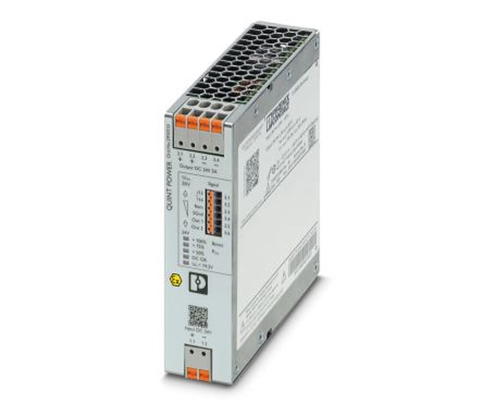 Phoenix Contact QUINT POWER DC/DC Converter, 24V dc/ 5 A, 32V dc Input, 18V ac Input, DIN Rail, 70 °C Max Temp -40 °C