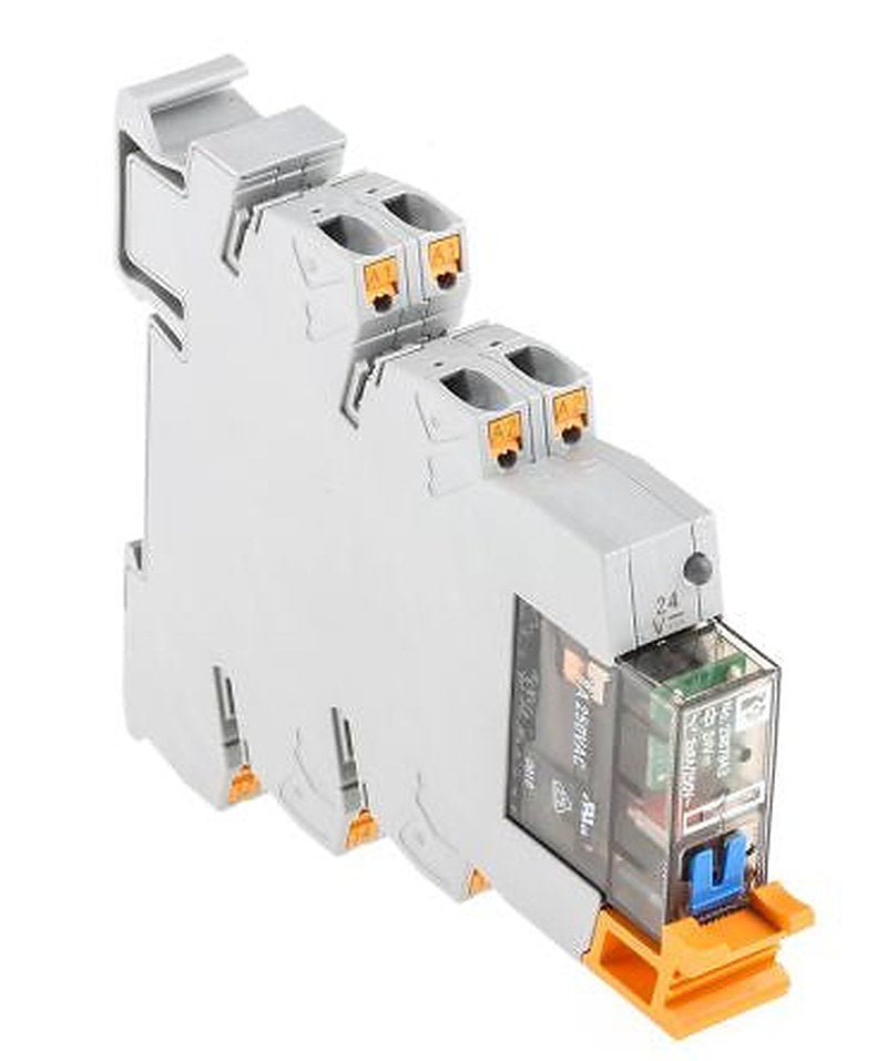 Phoenix Contact PLC-RPT- 24DC/21-21/MS Series Interface Relay, DIN Rail, 24V dc Coil, DPDT, 18mA