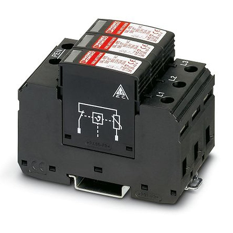 Phoenix Contact 3 Phase Surge Arrester, 30 kA, 2.5 kV, DIN Rail