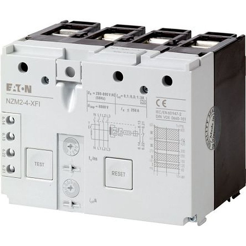 Eaton NZM Earth Fault Releases for use with N2-4 Switch-Disconnectors, 4 Pole NZM2-4 Circuit- Breakers