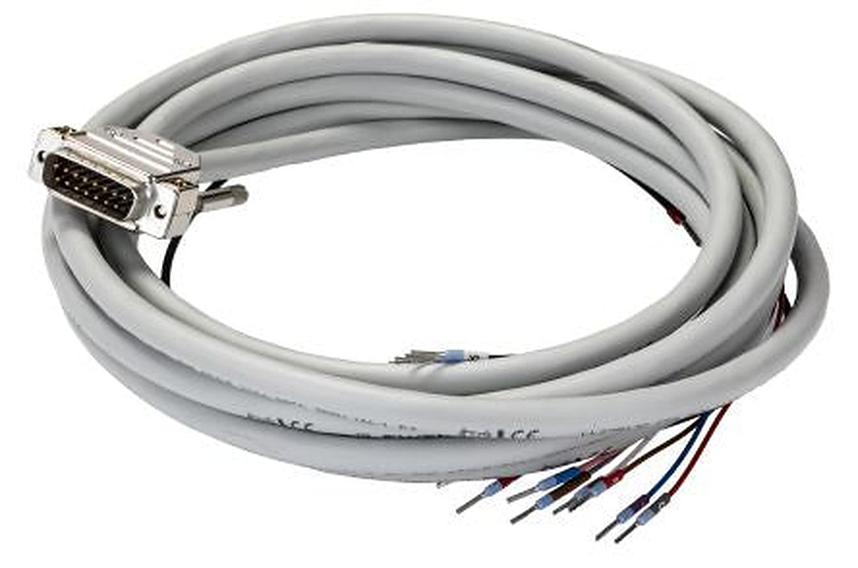 Phoenix Contact Male D-Sub 15-Pin to Male Free End Cable, 4 m Polyvinyl Chloride, CABLE-D-15SUB/M/OE/0.25/S/4.0M Series