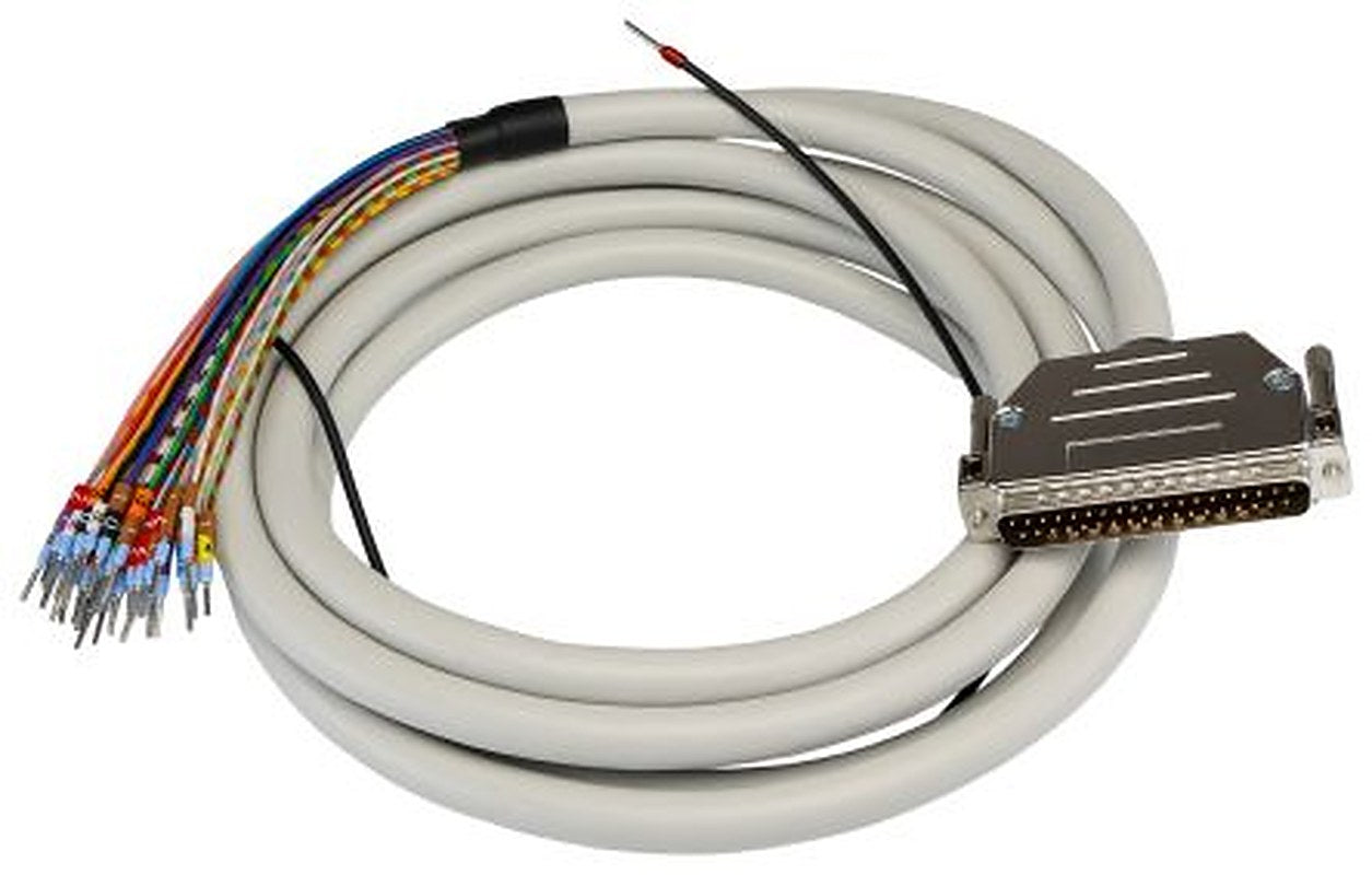 Phoenix Contact Male D-Sub 37-Pin Unterminated Cable, 3 m Semi-Rigid Polyvinyl Chloride, 25/S, CABLE-D-37SUB/M/OE/0