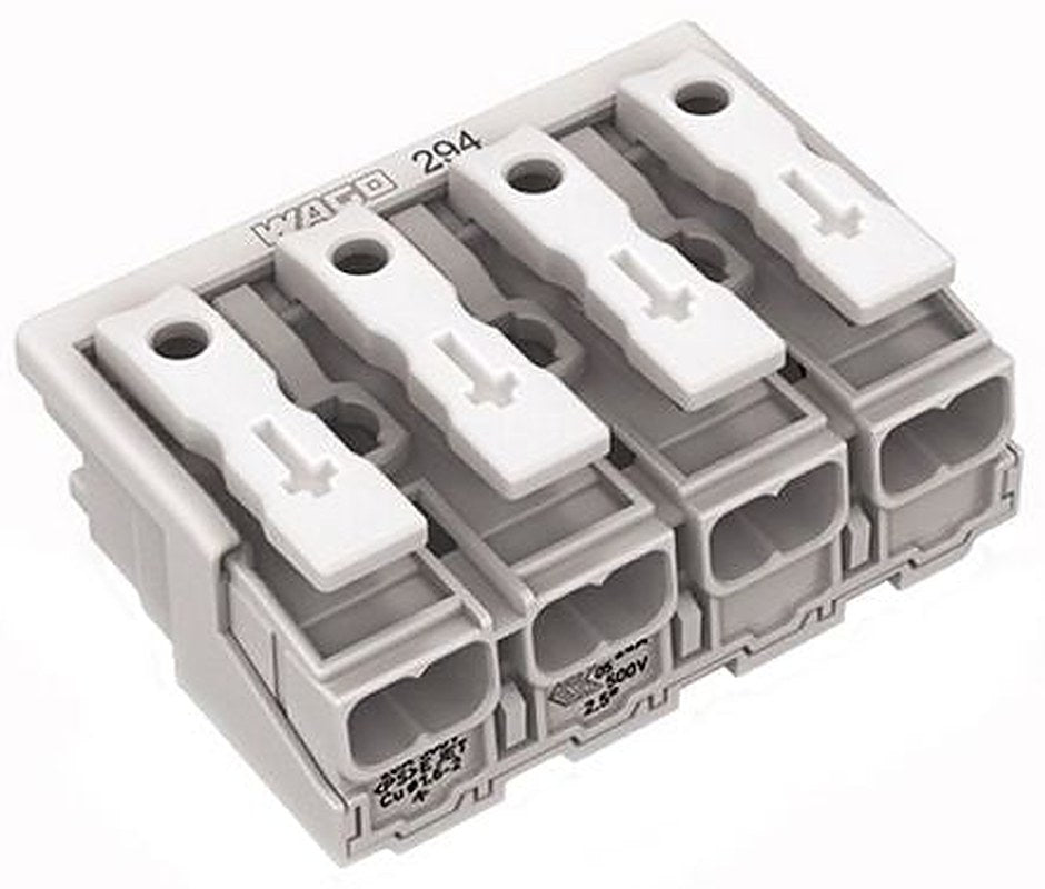 WAGO 294 Series Power Supply Connector Female Push-in, 4-Pole, 24A