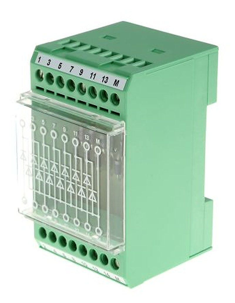 Phoenix Contact 2950132 EMG 45-DIO14M/LP Series Component Terminal Block Green, Screw