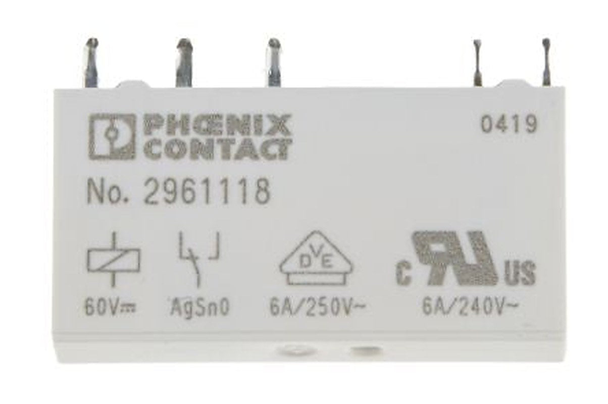 Phoenix Contact PCB Power Relay, 60V dc Coil, 10mA Switching Current, SPDT