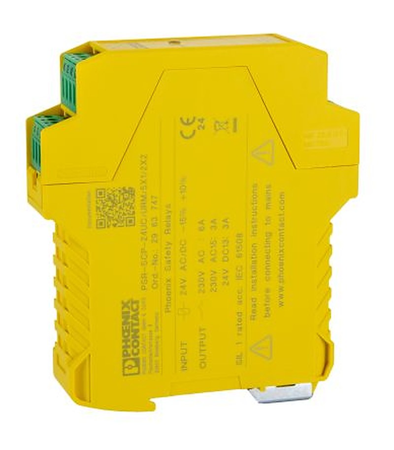 Phoenix Contact DIN Rail Force Guided Relay, 24V dc Coil Voltage