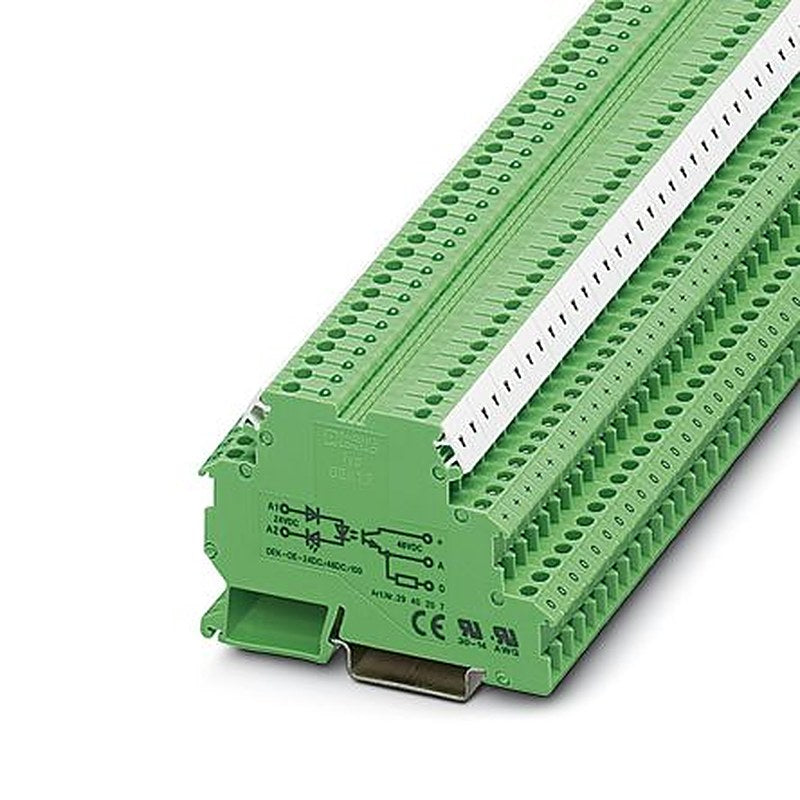 Phoenix Contact 2964678 DEK Series Terminal Block Green, 2.5mm², 3-Level, Screw