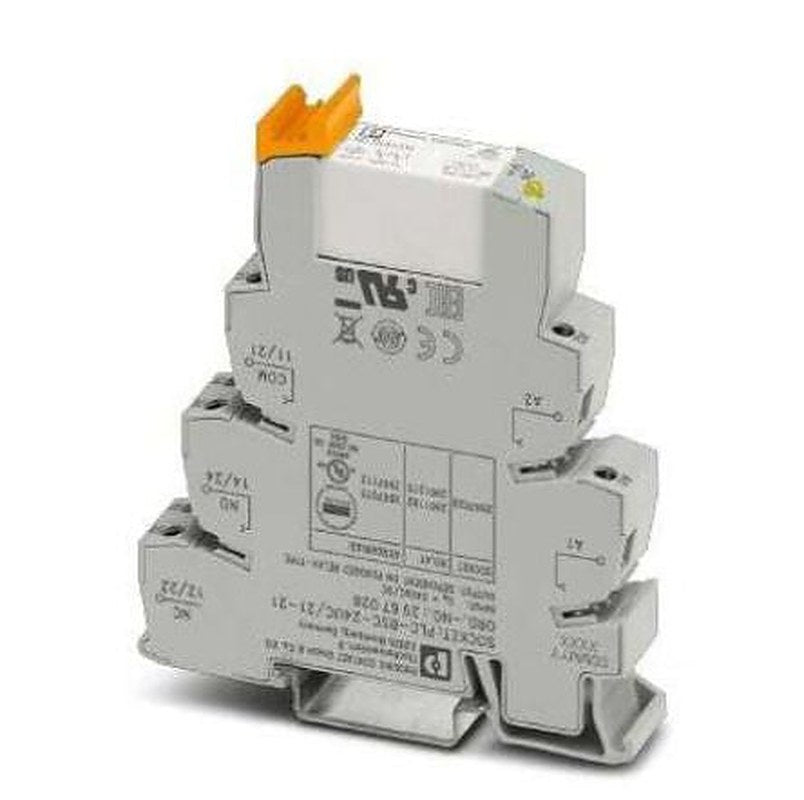 Phoenix Contact PLC Series Interface Relay, DIN Rail, 24V ac/dc Coil, DPDT