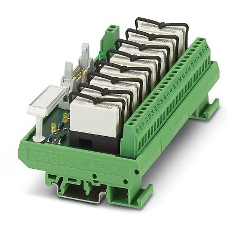 Phoenix Contact UMK-8 RM/KSR-G 24/21/PLC Series 14-Contact Female Interface Module, D-Sub Connector, DIN Rail, 5A
