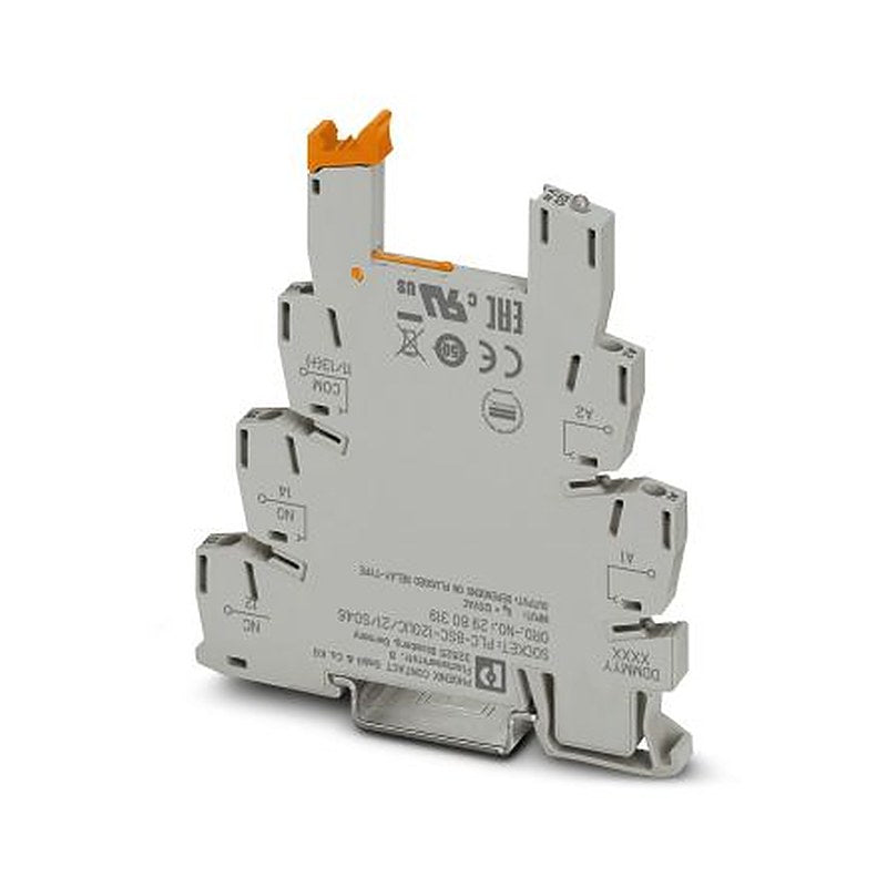 Phoenix Contact PLC 1 Way 120V ac DIN Rail Relay Base, for use with Miniature Relay