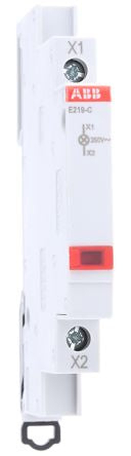 ABB, E219, Screw Clamp Red LED Indicator, IP20, Rectangular, 250V ac