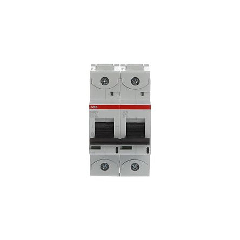 ABB S800PV S800PV Miniature Circuit Breaker, 2-Pole, 125A, Type B, 800 V dc DC, 1.5 kA Breaking Capacity