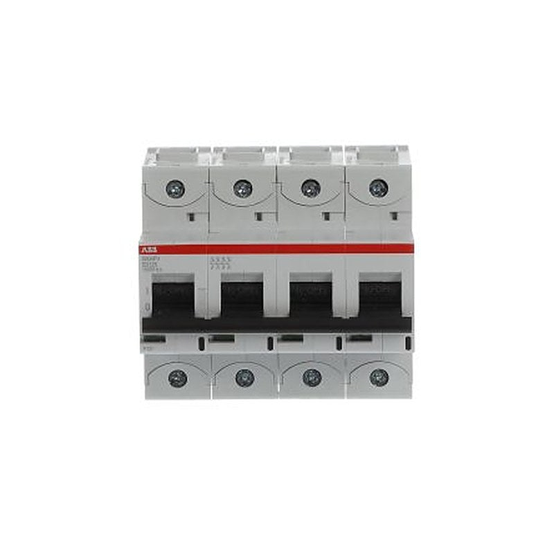 ABB S800PV S800PV Miniature Circuit Breaker, 4-Pole, 125A, Type B, 1500 V dc DC, 1.5 kA Breaking Capacity