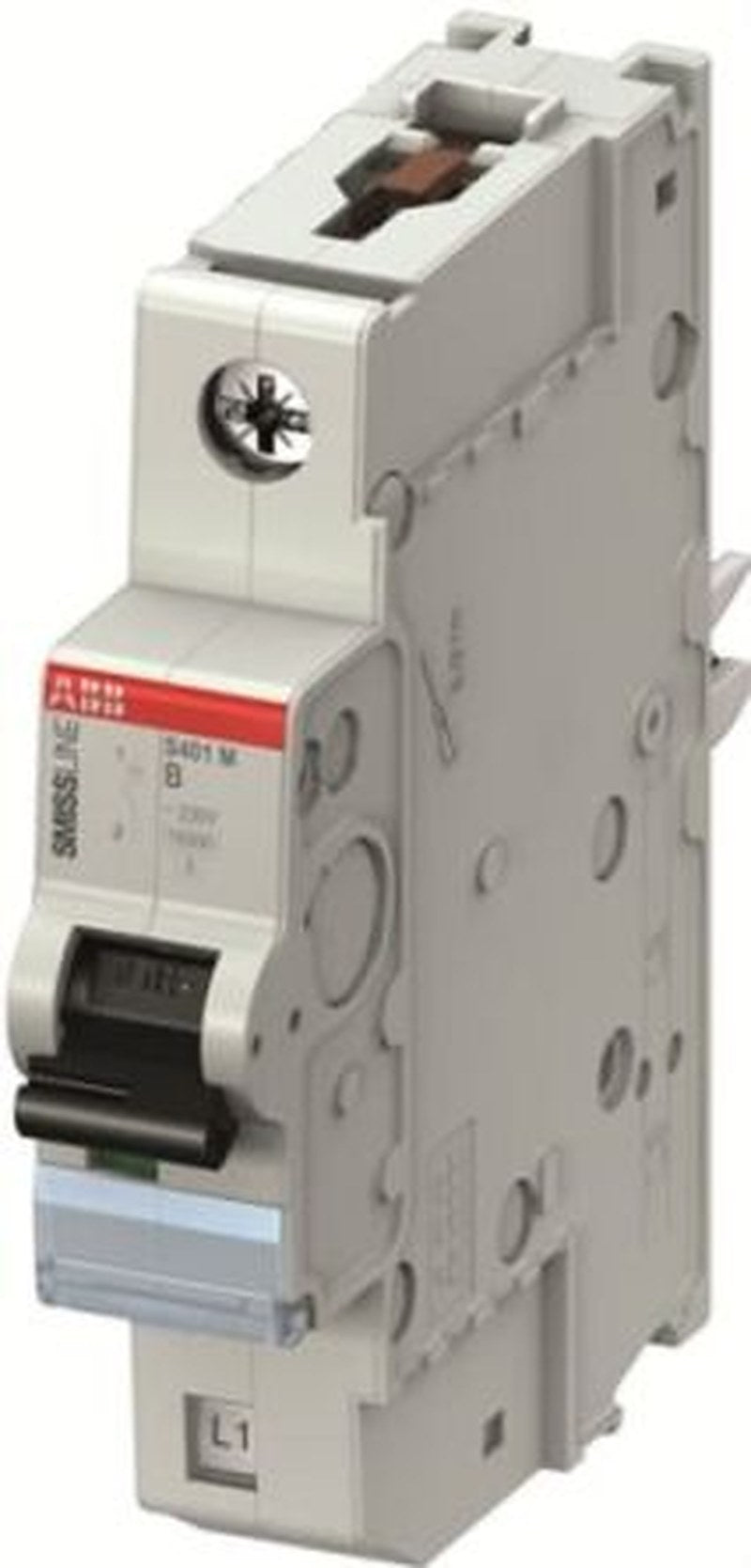 ABB FS401, S400, SmiSSline S400M Miniature Circuit Breaker, 1-Pole, 4A, Type C, Type D, Type K, Type B, 400V ac AC, 250