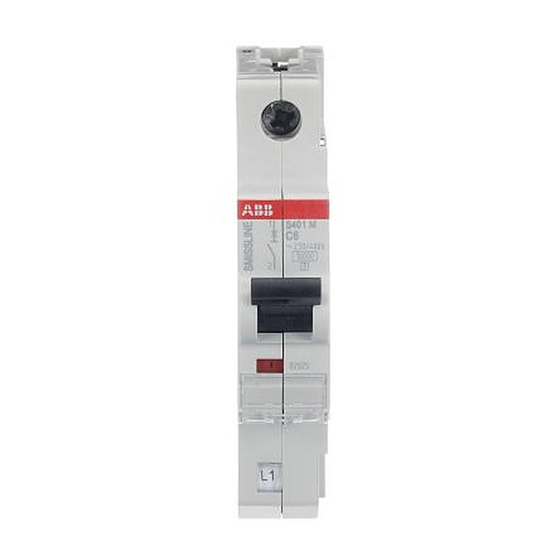 ABB SMISSLINE TP S400M Miniature Circuit Breaker, 1-Pole, 6A, Type C, 400V ac AC, 60 V dc DC, 10 kA Breaking Capacity