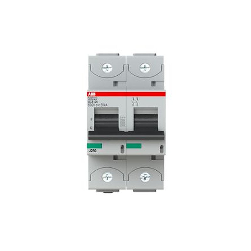 ABB 2CCS Miniature Circuit Breaker, 2-Pole, 125A, 50 kA Breaking Capacity
