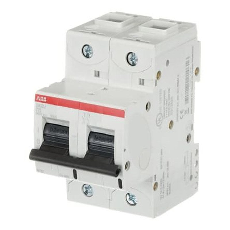 ABB S800U Miniature Circuit Breaker, 2-Pole, 25A, Type Z, 240V ac AC, 50 kA Breaking Capacity