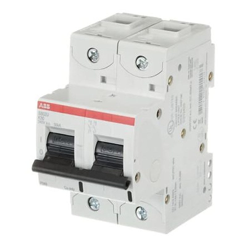 ABB S800U Miniature Circuit Breaker, 2-Pole, 30A, Type K, 240V ac AC, 50 kA Breaking Capacity