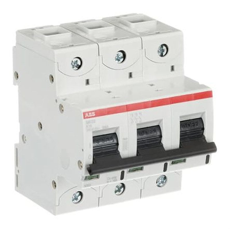 ABB S800S Miniature Circuit Breaker, 3-Pole, 16A, Type K, 240V ac AC, 50 kA Breaking Capacity