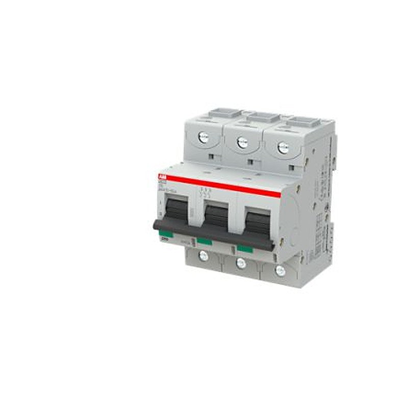 ABB S800S Miniature Circuit Breaker, 3-Pole, 50A, Type C, 240V ac AC, 50 kA Breaking Capacity
