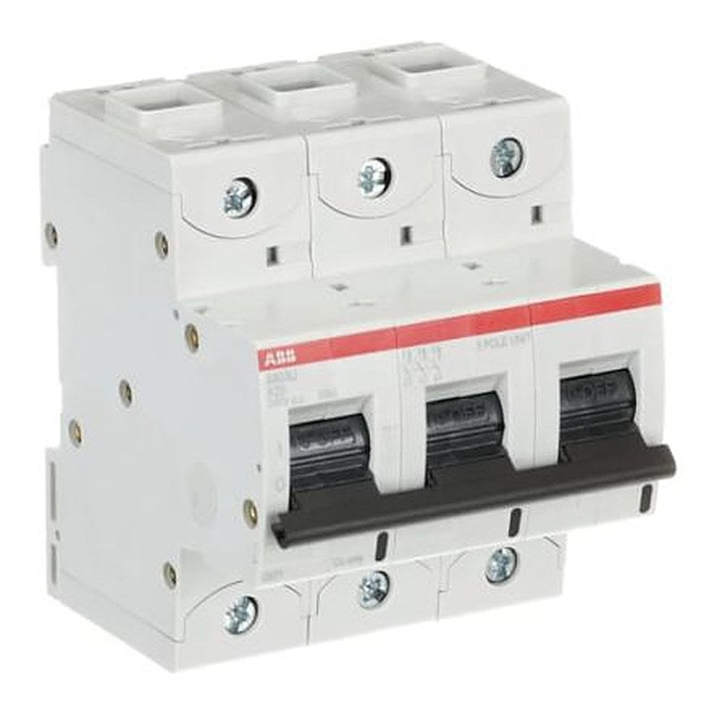 ABB S800U Miniature Circuit Breaker, 3-Pole, 20A, Type K, 240V ac AC, 50 kA Breaking Capacity