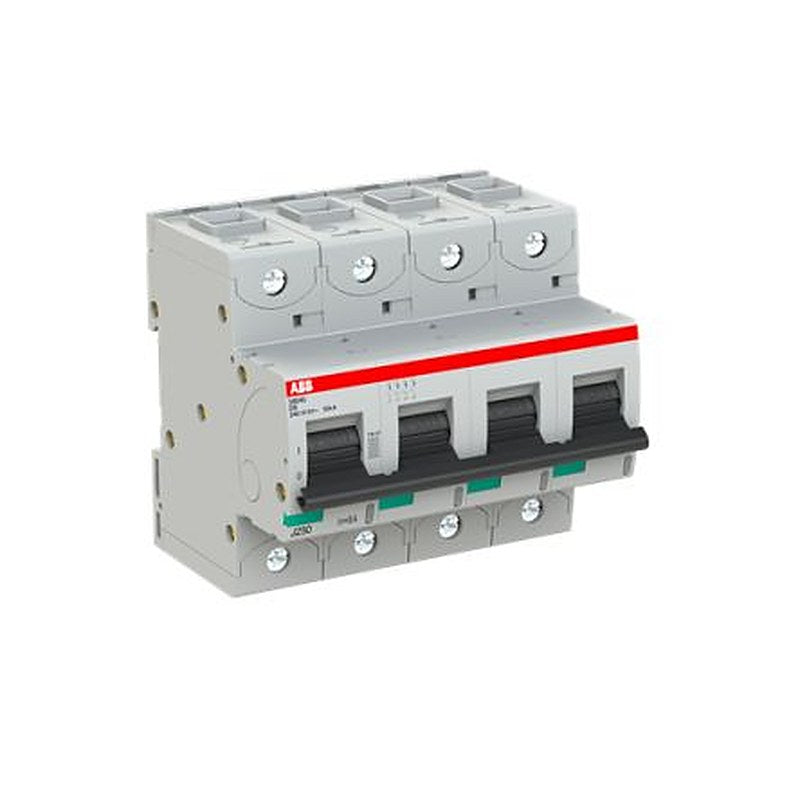 ABB S804S S804S Miniature Circuit Breaker, 4-Pole, 8A, Type D, 690V ac AC, 50 kA Breaking Capacity