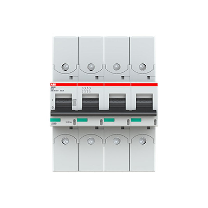 ABB S800 2CC Miniature Circuit Breaker, 4-Pole, 63A, D, 690V AC, 500 V DC, 40 kA Breaking Capacity
