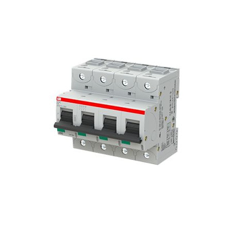 ABB S800C Miniature Circuit Breaker, 4-Pole, 16A, Type C, 240V ac AC, 500 V dc DC, 25 kA Breaking Capacity