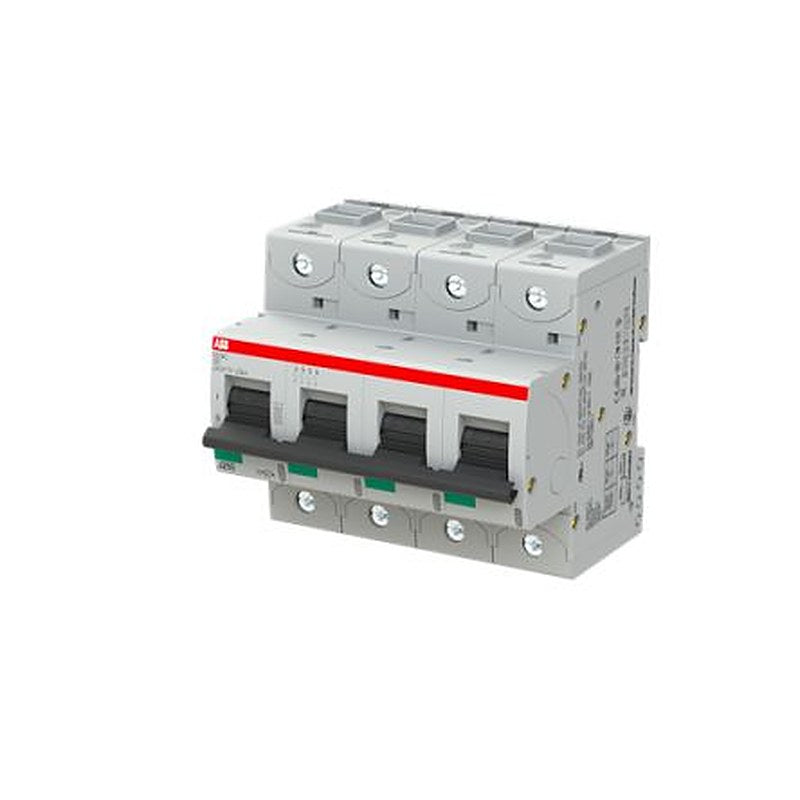 ABB S804C Miniature Circuit Breaker, 4-Pole, 20A, Type C, 415V ac AC, 25 kA Breaking Capacity