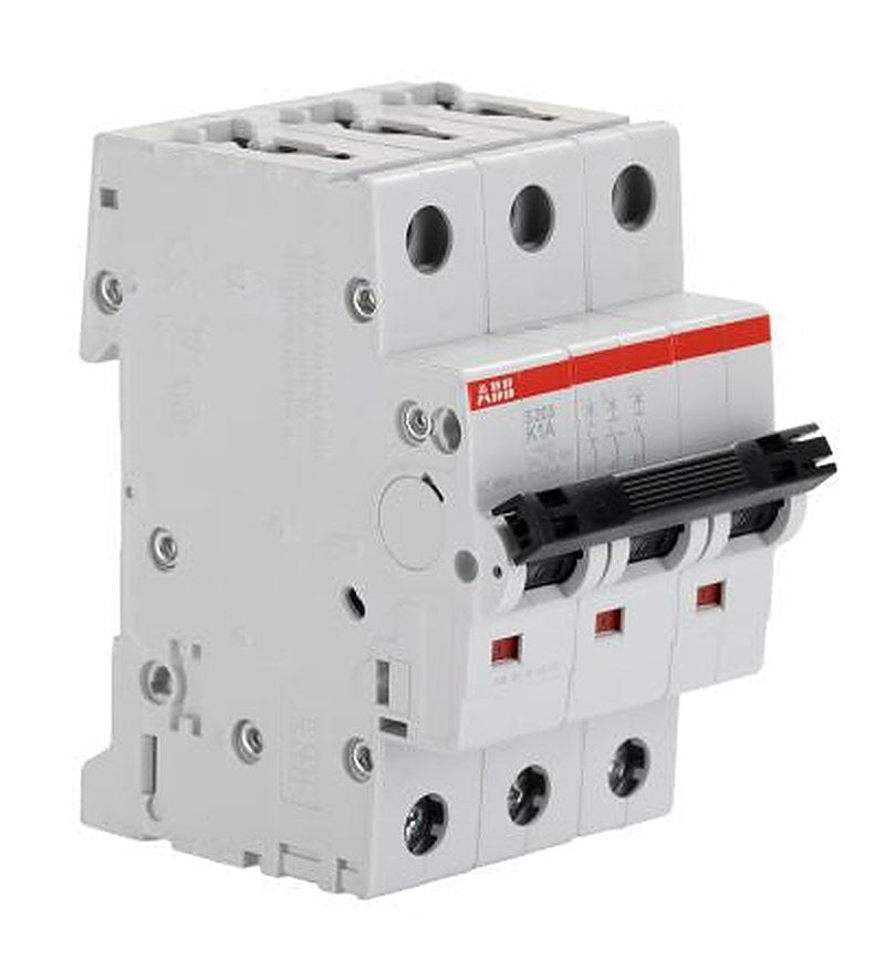 ABB High Performance S800C Miniature Circuit Breaker, 4-Pole, 32A, Type C, 415V ac AC, 500 V dc DC, 25 kA Breaking