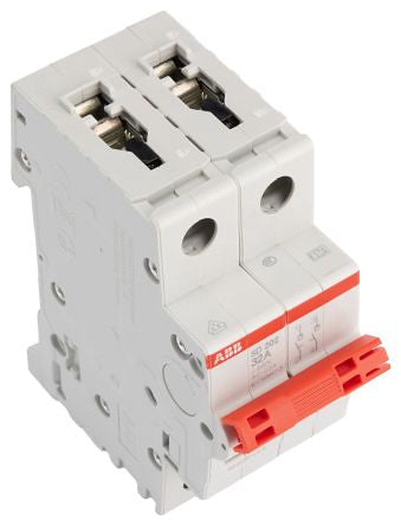 ABB 2-Pole DIN Rail Isolator Switch -, IP20, IP40, 32A