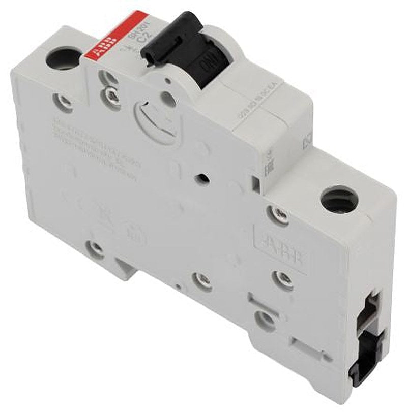 ABB ComPact Home SH200 Miniature Circuit Breaker, 1-Pole, 2A, Type C, 253V ac AC, 6 kA Breaking Capacity