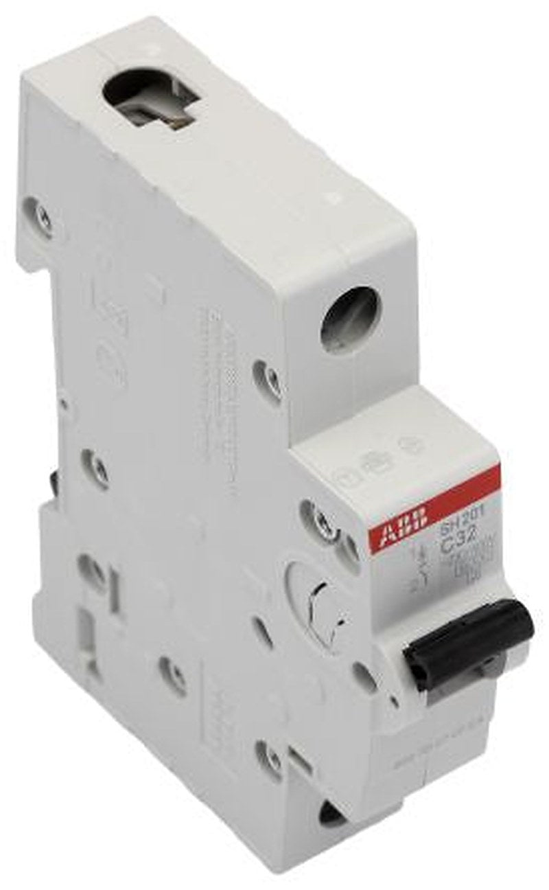 ABB ComPact Home SH200 Miniature Circuit Breaker, 1-Pole, 32A, Type C, 440V ac AC, 60 V dc DC, 6 kA Breaking Capacity
