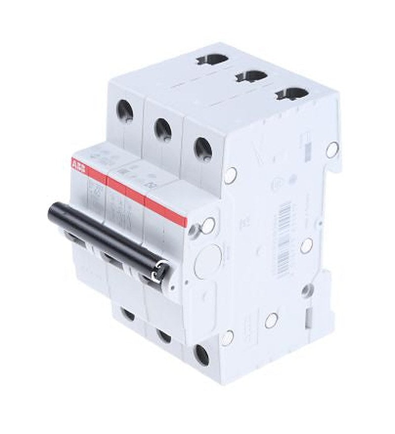 ABB ComPact Home SH200 Miniature Circuit Breaker, 3-Pole, 40A, Type C, 440V ac AC, 6 kA Breaking Capacity