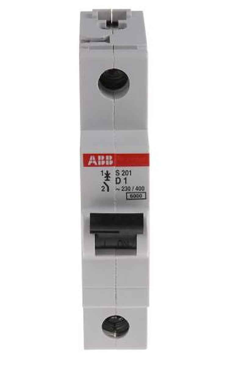 ABB System Pro M Compact System Pro M Compact Miniature Circuit Breaker, 1-Pole, 1A, Type D, 253V ac AC, 72 V dc DC, 6