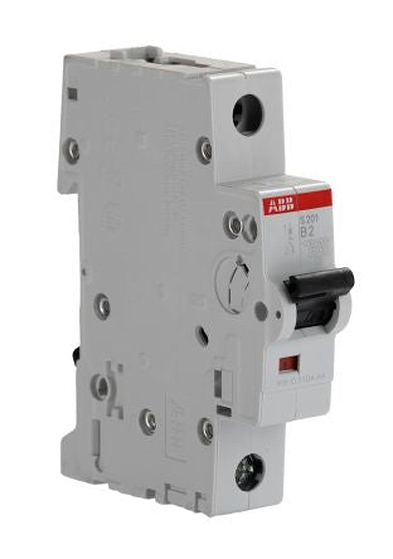 ABB System Pro M Compact S200 Miniature Circuit Breaker, 1-Pole, 2A, Type B, 400V ac AC, 6 kA Breaking Capacity