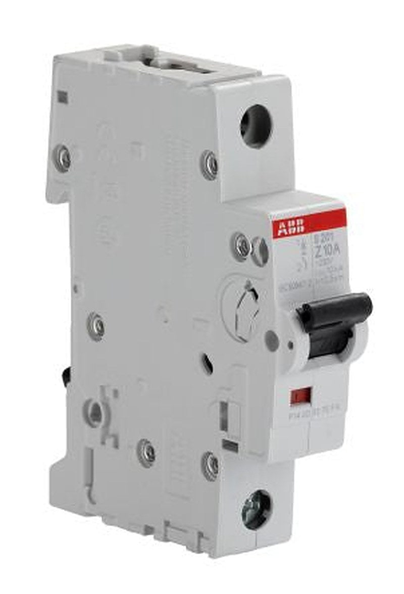 ABB System Pro M Compact S200 Miniature Circuit Breaker, 1-Pole, 10A, Type Z, 253V ac AC, 72 V dc DC, 10 kA Breaking