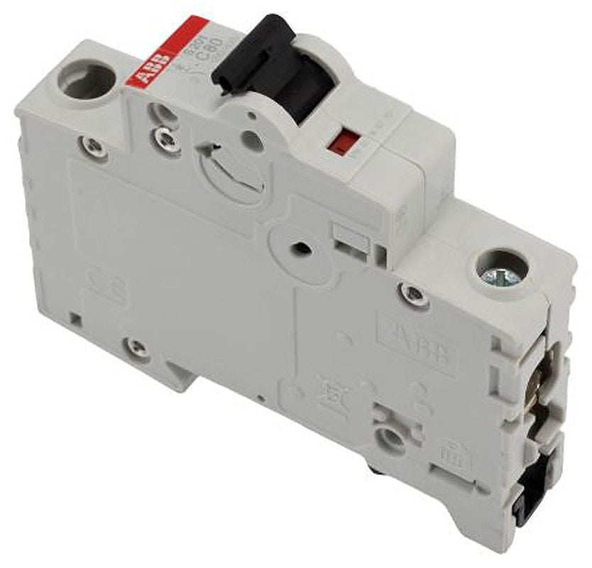 ABB System Pro M Compact S200 Miniature Circuit Breaker, 1-Pole, 80A, Type C, 440V ac AC, 60 V dc DC, 6 kA Breaking
