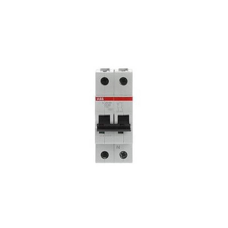 ABB System Pro M Compact S200 Miniature Circuit Breaker, 1-Pole, 20A, Type D, 400V ac AC, 12 V DC, 6 kA Breaking