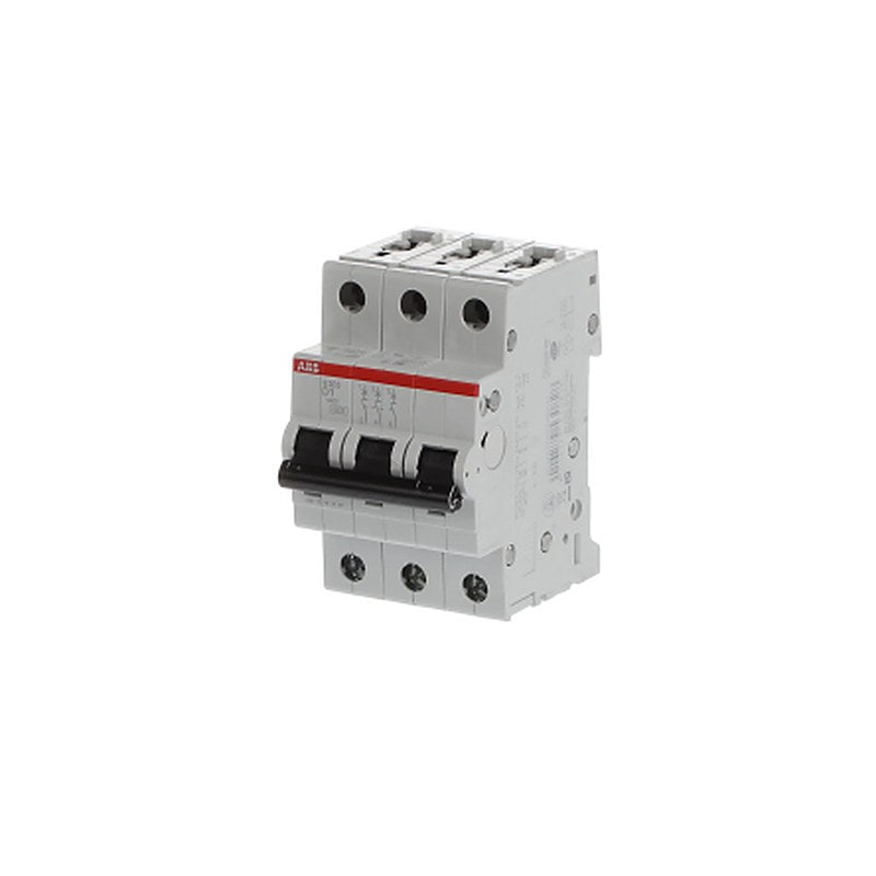 ABB System Pro M Compact S200 Miniature Circuit Breaker, 3-Pole, 1A, Type D, 400V AC, 12 V DC, 6 kA Breaking Capacity