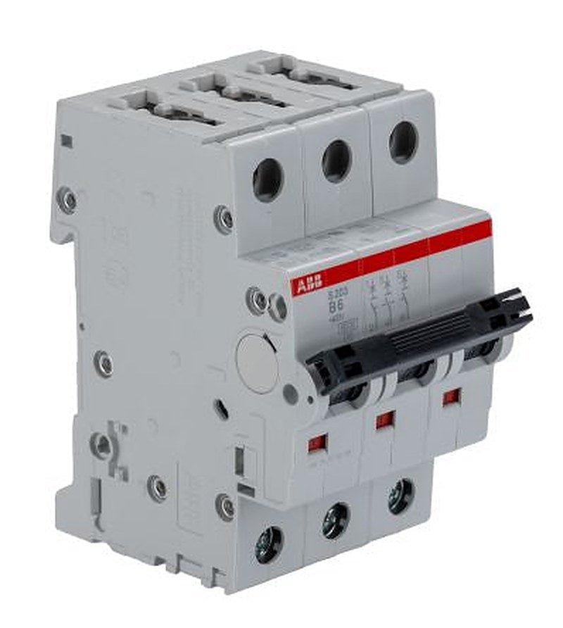 ABB System Pro M Compact S200 Miniature Circuit Breaker, 3-Pole, 6A, Type B, 400V ac AC, 6 kA Breaking Capacity