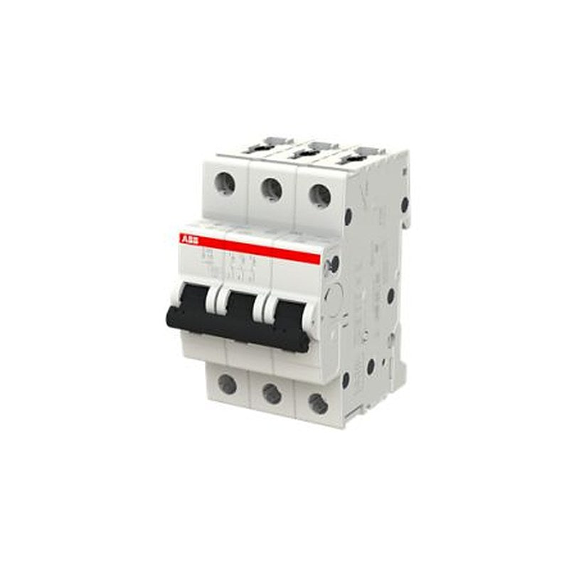 ABB S200 2CDS252001R Miniature Circuit Breaker, 3-Pole, 10A, Type Z, 400V ac AC, 125 V dc DC, 10 kA Breaking Capacity