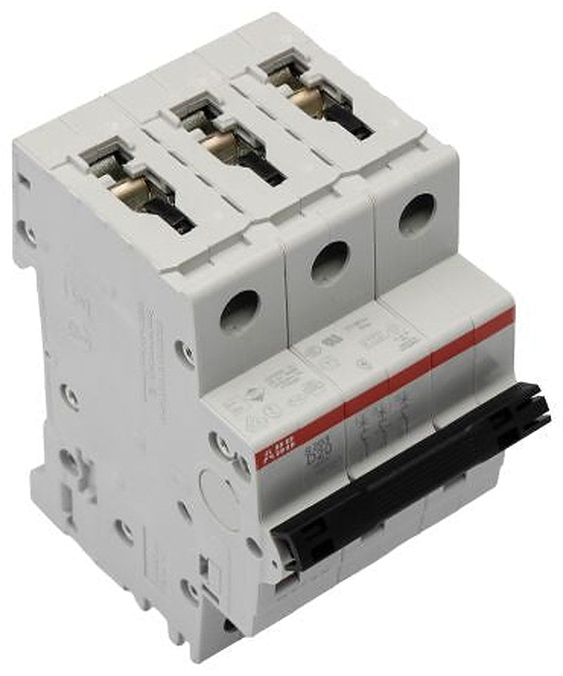 ABB System Pro M Compact S200 Miniature Circuit Breaker, 3-Pole, 20A, Type D, 440V ac AC, 12 V dc DC, 6 kA Breaking