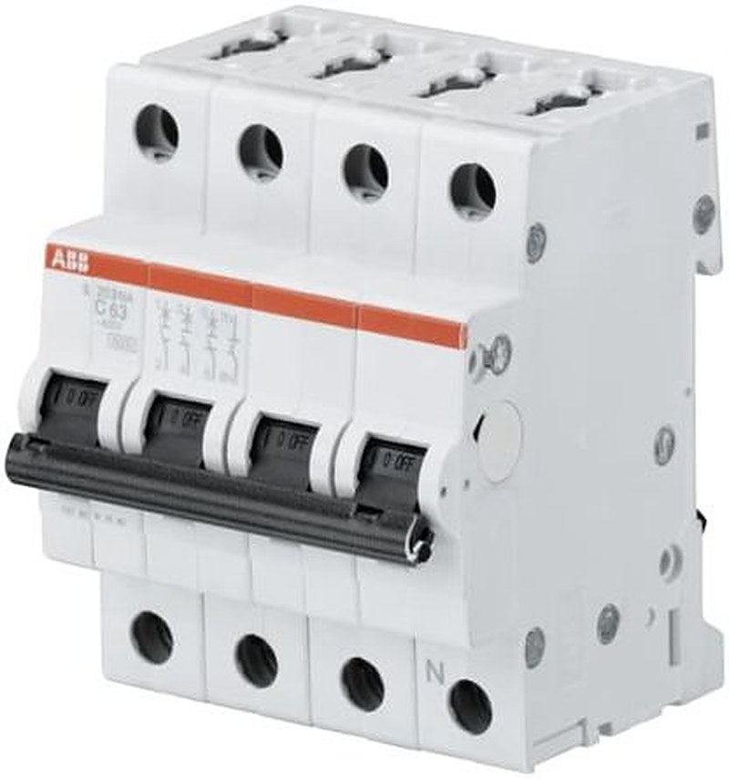 ABB S200 2CDS2531 Miniature Circuit Breaker, 3-Pole, 40A, Type C, 440V ac AC, 110 V dc DC