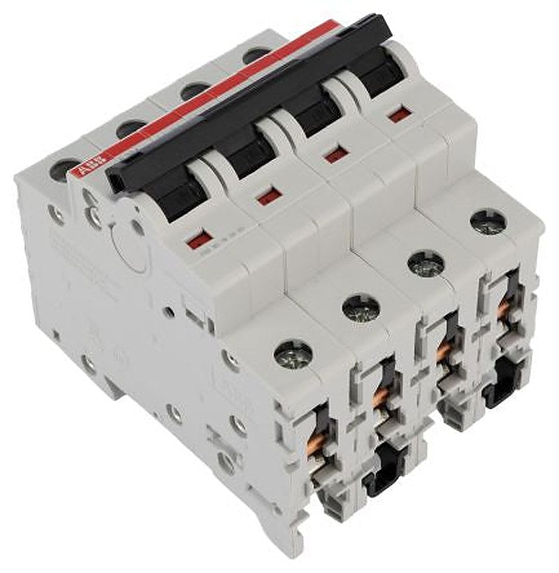 ABB System Pro M Compact S200 Miniature Circuit Breaker, 4-Pole, 3A, Type D, 400V ac AC, 6 kA Breaking Capacity