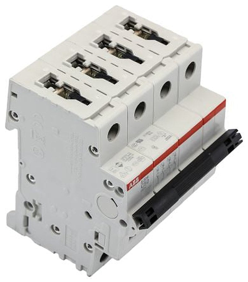 ABB System Pro M Compact S200 Miniature Circuit Breaker, 4-Pole, 50A, Type C, 400V ac AC, 6 kA Breaking Capacity