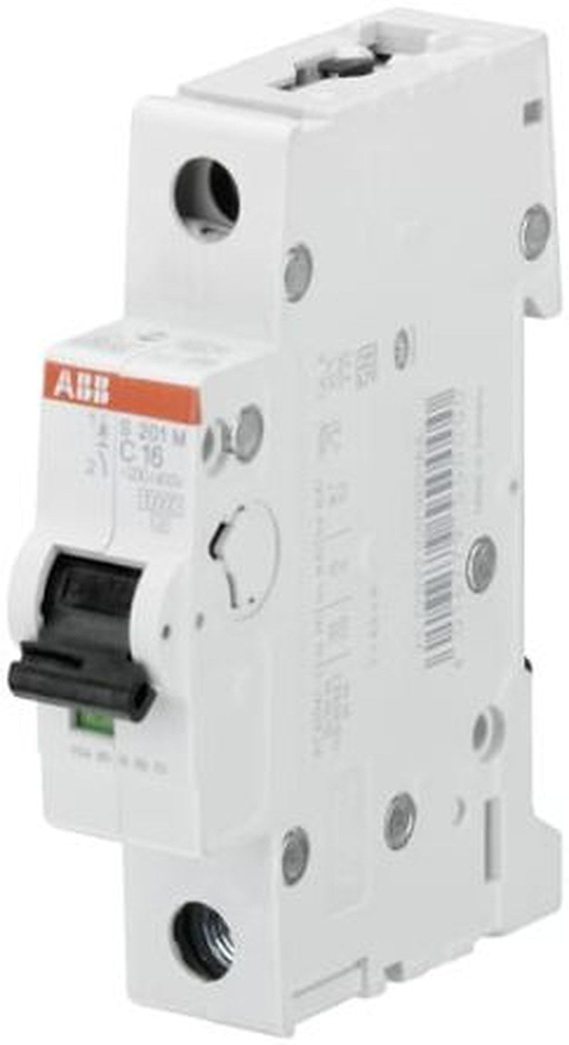 ABB System Pro M Compact S200M Miniature Circuit Breaker, 1-Pole, 6A, Type D, 253V ac AC, 72 V dc DC, 15 kA Breaking