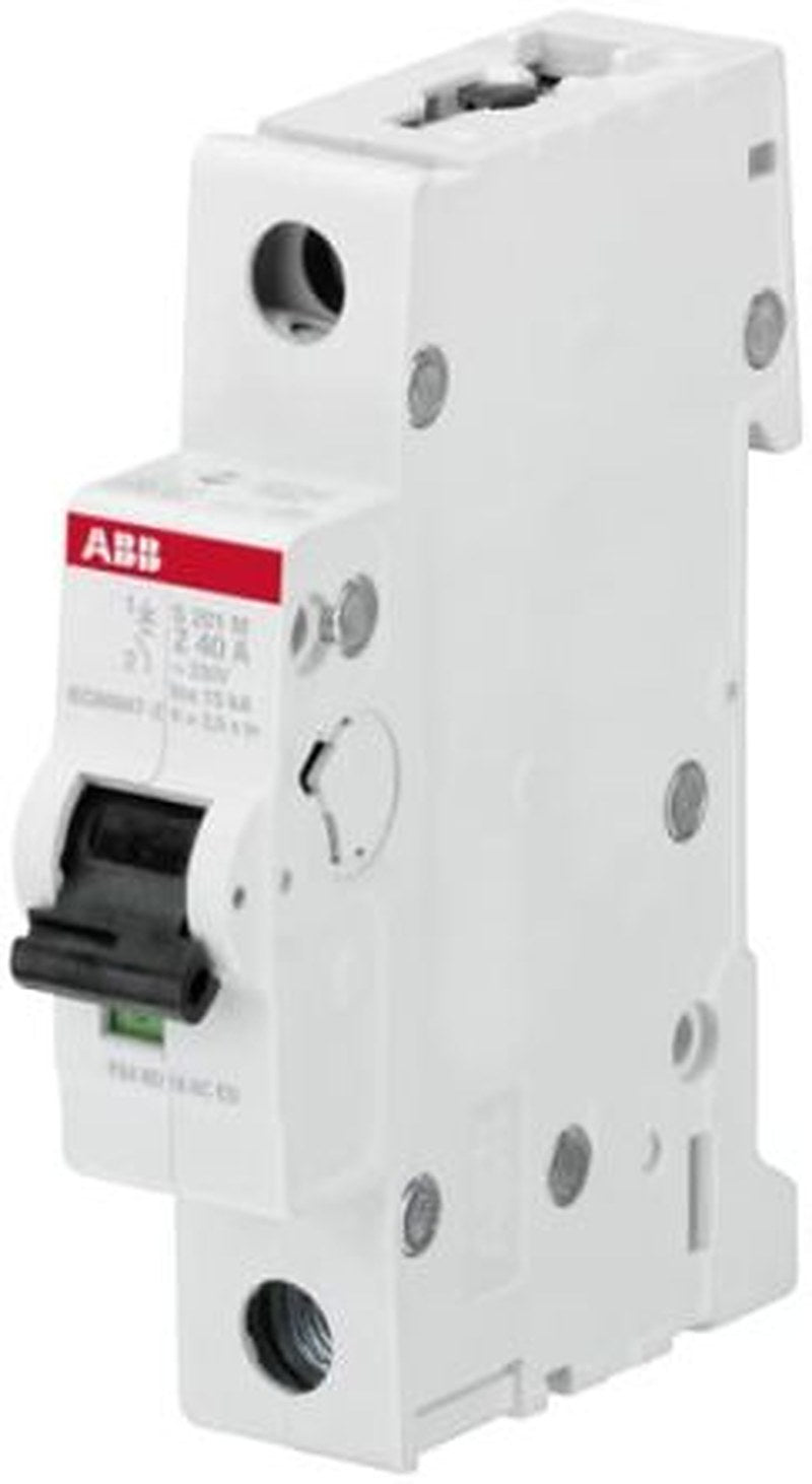 ABB System Pro M Compact S200M Miniature Circuit Breaker, 1-Pole, 1A, Type K, 400V ac AC, 72 V dc DC, 15 kA Breaking